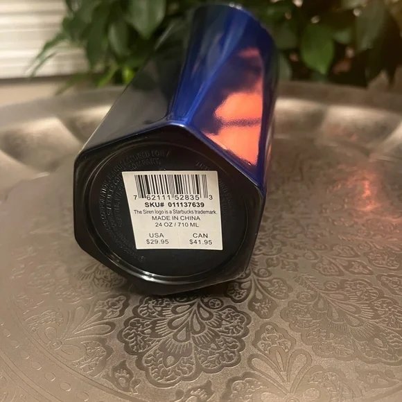 ✨ NWT STARBUCKS BLUE STAINLESS STEEL TUMBLER 24OZ ✨ - Picture 4 of 4